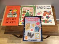 PYSSELBOKEN/ G&ouml;r roliga saker av papper/ G&ouml;r roliga saker av Tyg & Garn / G&ouml;r roliga saker av trolldeg 