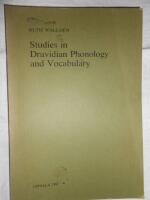 Studies in Dravidian phonology and vocabulary