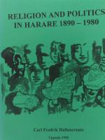 Religion and politics in Harare 1890-1980