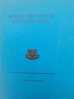 Mystik, meditation, kontemplation