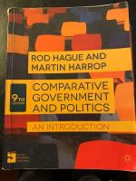 Comparative government and politics. An introduction