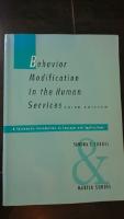 Behavior Modification in the Human Services