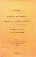 Formler och tabeller &ouml;ver cirkul&auml;ra, hyperboliska funktioner 