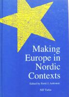 Making Europe in Nordic contexts