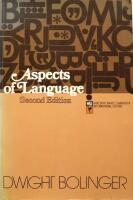 Aspects of language