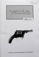Varia nr 3, 2006. Svenska Vapenhistoriska S&auml;llskapet