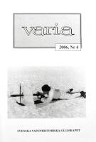 Varia nr 4, 2006. Svenska Vapenhistoriska S&auml;llskapet