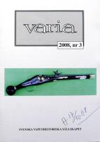 Varia nr 3, 2008. Svenska Vapenhistoriska S&auml;llskapet