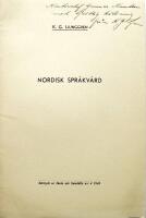 Nordisk spr&aring;kv&aring;rd