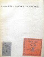 P. Emanuel Hansen og Holberg. Omkring Eman. Hansens Dramaturgiske Optegnelser. Två volymer