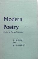 Modern poetry: Studies in practical criticism