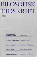 Filosofisk tidskrift nr 2/2000.