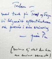 Werner Aspenstr&ouml;m. Intr&auml;destal i Svenska akademien