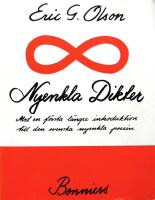 Nyenkla dikter. Med en f&ouml;rsta l&auml;ngre introduktion till den svenska nyenkla poesin 