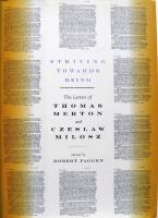 Striving towards being - the letters of Thomas Merton and Czeslaw Milosz