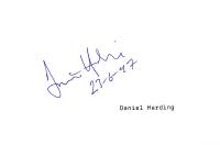 AUTOGRAF: Daniel Harding