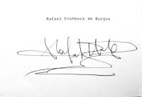 AUTOGRAF: Rafael Frühbeck de Burgos