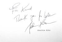 AUTOGRAF: Joachim Kühn