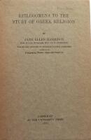 Epilegomena to the Study of Greek Religion