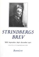 August Strindbergs brev XIII. September 1898-december 1900 
