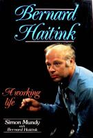 Bernard Haitink - a working life