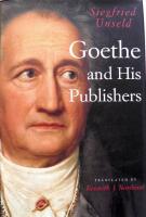 Goethe and His Publishers