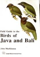 Field Guide to the Birds of Java and Bali