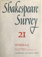 Shakespeare Survey; An Annual Survey of Shakesperian Study & Production. Volume 21. OTHELLO