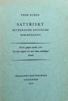 Satyriskt bet&auml;nkande ang&aring;ende bokm&auml;ngden