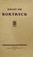 N&aring;got om boktryck.