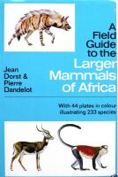 Larger Mammals of Africa (Collins Field Guide)