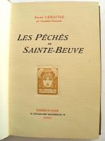 Les Peches de Sainte-Beuve
