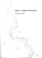 Berlin- Matter of Memory
