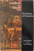 Landlord and Tenant Law. The Nature of Tenancies
