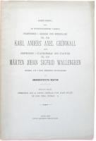 Inbjudning till den h&ouml;gtidlighet varmed professorn i geologi och mineralogi Karl Anders Axel Gr&ouml;nvall och professorn i statskunskap och statistik Fil Dr M&aring;rten Johan Sigfrid Wallengren komma att i sina &auml;mbeten installeras av Lunds Universitets rektor. (Bifogad skrift: Remarques sur la partie g&eacute;n&eacute;rale d&acute;un avant-projet de code p&eacute;nal su&eacute;dois II av Johan C. W. Thyr&eacute;n)