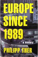 Europe Since 1989: A History 