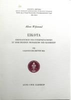 Eikota. Emendationen und Interpretationen zu griechischen Prosaikern der Kaiserzeit. VIII. Galenos zum dritten Mal