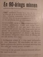 Sett och h&ouml;rt i nittio &aring;r : Med levnadsteckning &ouml;ver f&ouml;rfattaren av Sven Ski