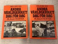 Andra v&auml;rldskriget dag f&ouml;r dag p&aring; alla fronter del 1 och 2