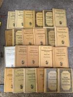 Samling av 23 tekniska böcker på tyska. Sammlung Göschen, täckande ämnen som fysik, matematik och elektroteknik. Theoretische Physik I + IV, Ausgleichrechnung, Geschichte der Physik I, Musikalische Akustik, Elektrische Schwingungen I + II, Die elektrische Telegaphie, Luftelektrizität, Höhere Analysis II, Elektrotechnik I + III, Matematische Formelsammlung, Experimentalphysik II, Physikalische Aufgabensammlung, Einführung in die moderne Hochspannungstechnik, Physikalische Tabellen, Repetitorium und Aufgabensammlung zur Integralrechnung, Vierstellige Tafeln und Gegentafeln, Musikalische Formenlehre I, Elektrische Schwingungen I + II (ausgabe 2) 