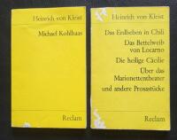 Michael Kohlhaas/ Das Erdbebe in CHile  und andere Prosast&uuml;cke