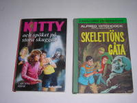 Kitty och sp&ouml;ket p&aring; stora skuggan & Alfred Hitchcock och tre deckare l&ouml;ser Skelett&ouml;ns g&aring;ta