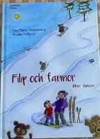 Filip och farmor &aring;ker slalom