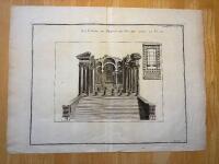 "La Coupe du Temple de Balbec avec le Plan"