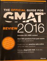 The Official Guide for GMAT Review 2016 with Online Question Bank and Exclu