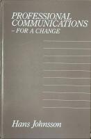 Professional communications - for a change