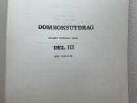 Domboksutdrag r&ouml;rand Fryksdalens h&auml;rad del III, anno 1696-1708