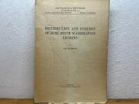 Distribution and Ecology of some South Scandinavian Lichens