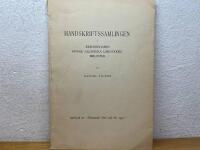 Handskriftssamlingen i Kristinehamns h&ouml;gre allm&auml;nna l&auml;roverks bibliotek