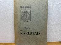 Turistkarta &ouml;ver Karlstad med kortfattad beskrivning &ouml;ver staden
